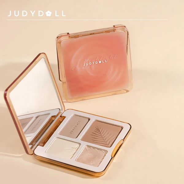 9G Judydoll Face Highlighter Makeup Palette Lasting Luminoso Contorno Shimmer Matte Powder 3D Naso Cosmetici All'ingrosso 240202