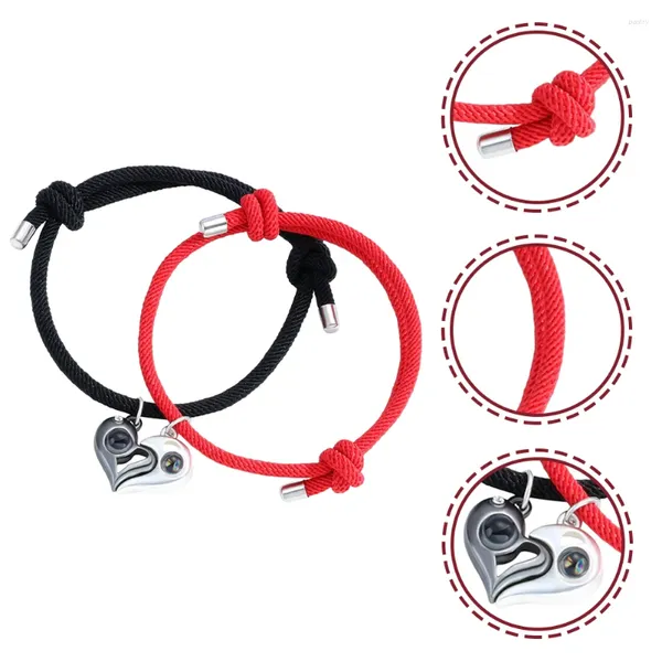 Charm-Armbänder, Zubehör, Liebes-Magnetarmband, Miss-Paar-Distanz, passende Legierung