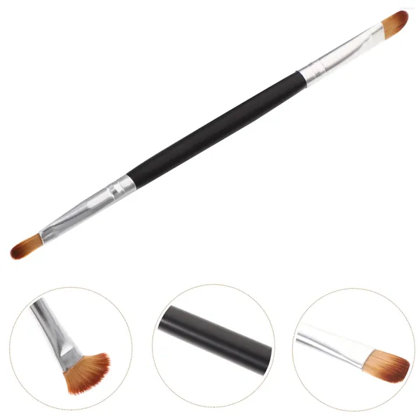 Make-up-Pinsel, Lidschatten-Werkzeuge, Doppelkopf-Plouise-Comestic-Bambuspuder