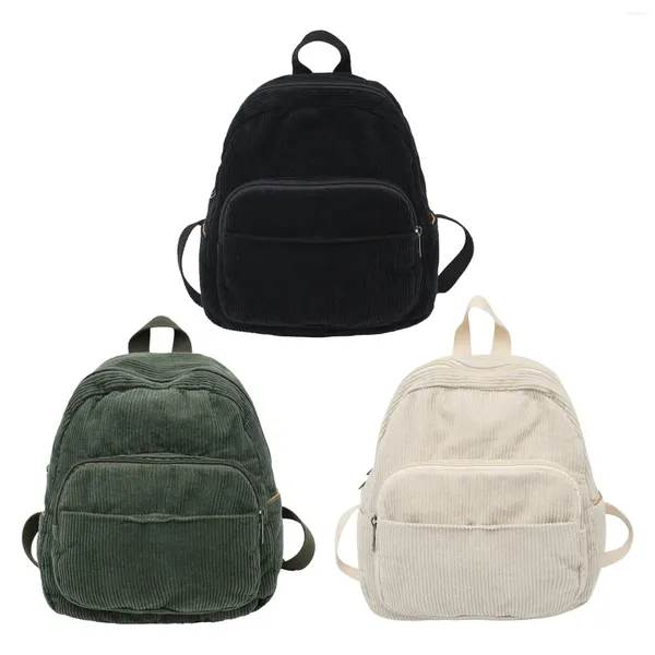 Школьные сумки, рюкзак для девочек, модный вельветовый рюкзак с верхней ручкой, портативный универсальный рюкзак для использования в помещении, на открытом воздухе, для пеших прогулок, путешествий, кемпинга, покупок