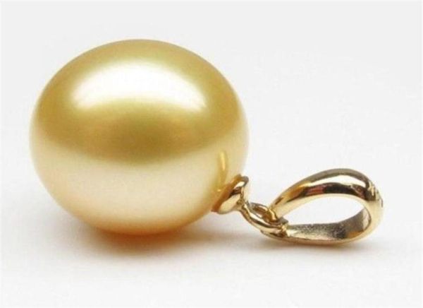 Colar com pingente de pérola natural do mar do sul de 16 mm com fecho de ouro 14K288h6564308