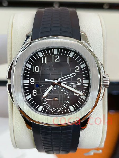 Markenwelt 2024 Uhr Beste Version Herrenuhr 5164A-001 Chronograph Edelstahl Schwarzes Zifferblatt Herrenuhr 5164 Automatikuhr 2 Jahre Garantie