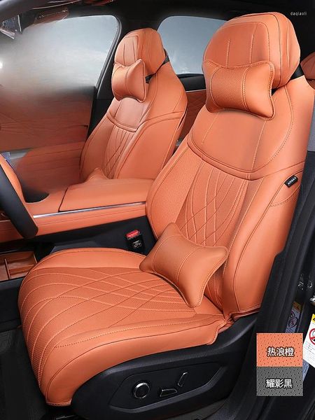 Чехлы на автомобильные сиденья для Changan Deepal S7 2024, комплекты чехлов, кожаные дышащие, полностью окруженные протекторы, аксессуары для интерьера