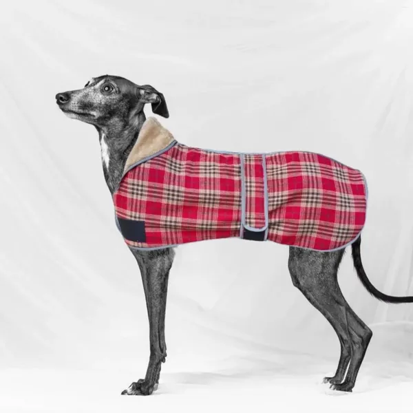 Abbigliamento per cani Abbigliamento per levrieri Inverno riflettente caldo per levrieri italiani Cappotto Whippet Mantello regolabile in cotone antivento