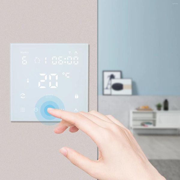 Smart Home Control Wi-Fi Digitaler Thermostat Temperaturregler APP LCD Touch-Control Panel Programmierbarer Timer Elektrische Heizung