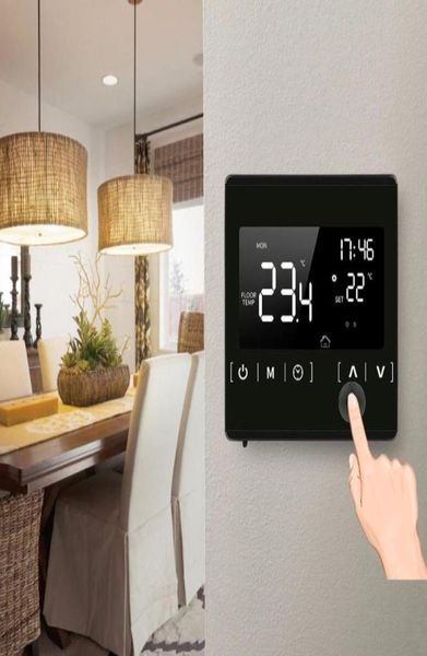 Termostato di controllo Smart Home Termoregolatore per riscaldamento a pavimento elettrico Touch screen programmabile per temperatura AC 85250V 16A NTC Ther3781002