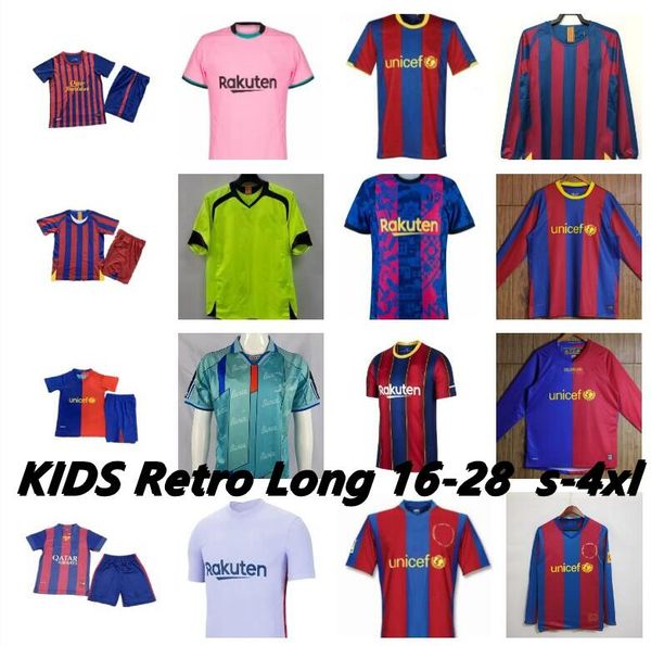 BarcelonaS Retro-Fußballtrikots MESSIS 1980 1982 1984 1991 1992 1995 1996 1997 1998 2000 2002 MARADONA KOEMAN RIVALDO LINEKER RONALDO Fußballtrikot 80 82 84 91 95 96 97