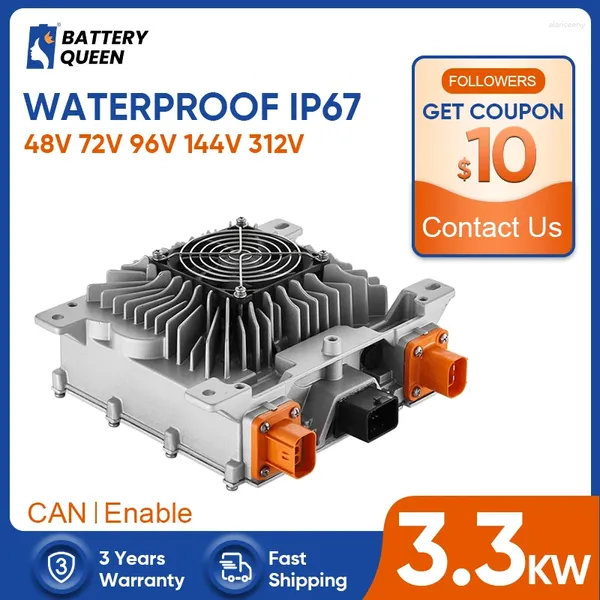 Todo o terreno rodas tc carregador 3.3kw elcon para veículo elétrico 72v 96v 144v 312v li-ion lifepo4 bateria ev carro zero motocicleta