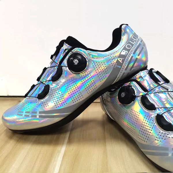 Rennradschuhe Sneaker weiß Professionelle Mountainbike atmungsaktive Fahrradrennen selbstsichernde Schuhe 240202