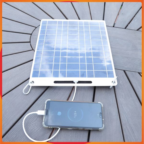 200W Esneklik Plakası 5V Su geçirmez Panel Taşınabilir Çift USB Pil Şarj Cihazı Açık Kamp Güneş Hücreleri