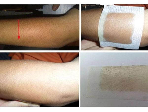 100 pçs mulheres homens remoção de pêlos papel de cera não tecido corpo perna braço depilador tira papéis roll7503946