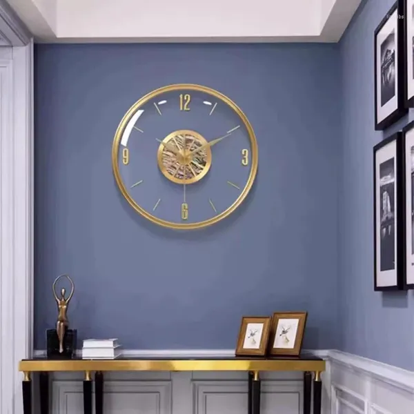 Duvar Saatleri Sanat Duvar Resmi Büyük Boyut Modern Estetik İç Sessiz Yaratıcı Moda Reloj Pared Oturma Odası Dekorasyonu