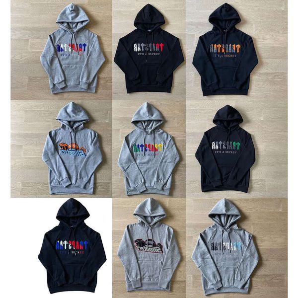 Trapstar Fleece Man Giysileri Erkekler Tasarımcı Hoodies ve Pantolon Trailsuit Erkek Kadın Ceket Kış Coats Sweatshirt Sweatshirt Hoodie Kapüşonlu Kazak 503