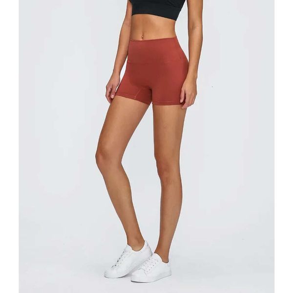 Lu alinhar mulher cintura levantamento de fitness bunda esportes alta estiramento ciclismo shorts jogger limão senhora gry esportes meninas