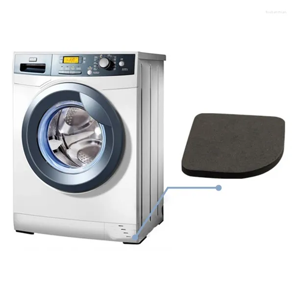 Máquina de lavar roupa, armazenamento de cozinha, almofada antivibração, à prova de deslizamento, pés, geladeira, piso, móveis, protetores de ruído, 4 peças