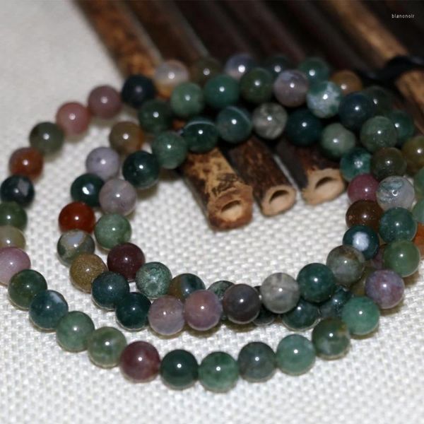 Link-Armbänder, hochwertig, 6 mm, natürlicher mehrfarbiger Agat-Stein, Onyx, Karneol, runde Perlen, mehrschichtig, Damenschmuck, 19 Zoll B2900