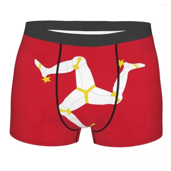 Mutande Mutandine da uomo Boxer Flag Of Isle Intimo uomo Pantaloncini maschili sexy