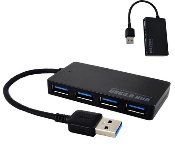 RXD103U3 Высокоскоростной 4-портовый USB 30-концентратор 5 Гбит/с Поддержка жесткого диска 1 ТБ Портативный компактный для ПК Mac Ноутбук Desktop8663966