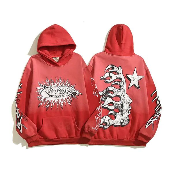 Hellstar Hoodies Herren Sweatshirts High Street Mit Kapuze Harajuku Y2k Stranger Things Lose Warm Pullover Sweatshirt Lose Hip Hop Hoody 662