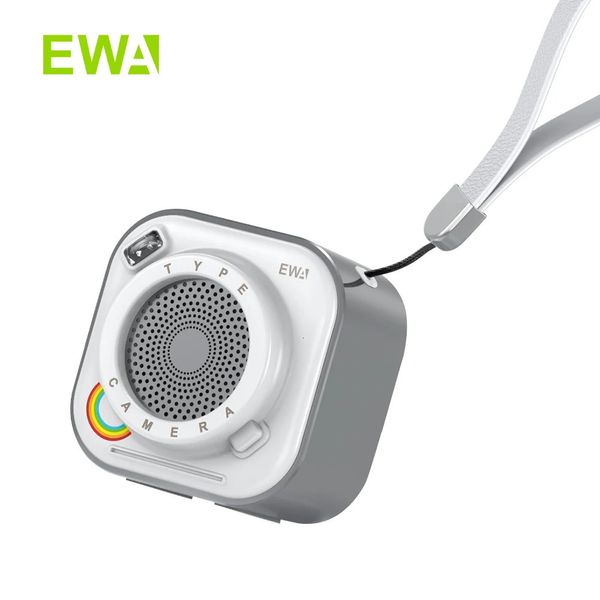 EWA Piccolo Bluetooth Ser con suono stereo forte Torcia wireless portatile Supporto per 12 ore Scheda TF 240126