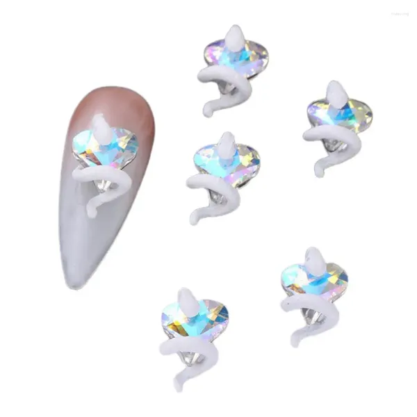 Decorações de arte de unhas DIY joias fazendo suprimentos 3d coração falso encantos strass para capa de telefone manicure