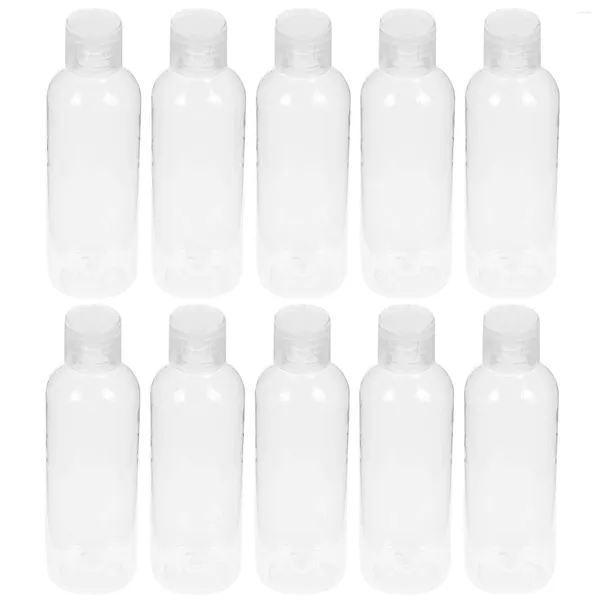 Garrafas de armazenamento 10 Pcs Squeeze Bottle Shampoo Recarregável Loção Condicionador Pequenos Recipientes de Viagem Plástico Tamanho Vazio