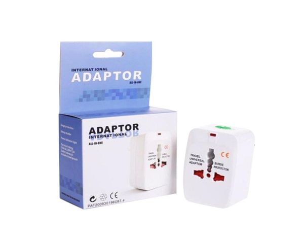 Adattatore di alimentazione per caricabatterie da muro universale da viaggio per spina Surge Protector Spina di alimentazione da viaggio internazionale US UK EU AU AC Plug3975626