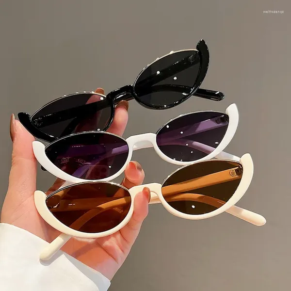 Солнцезащитные очки, милые сексуальные винтажные женские солнцезащитные очки «кошачий глаз», половина упаковки, треугольные ретро женские солнцезащитные очки, леопардовые женские
