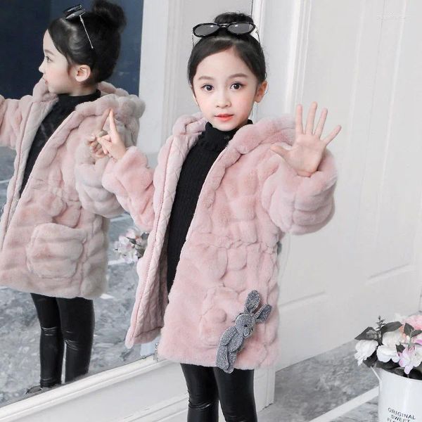 Unten Mantel Winter Jacke Kinder Mädchen Parkas Nette Warme Hochzeit Faux Pelz Für Mädchen Teenager Kinder Kleidung Party Baby Mäntel