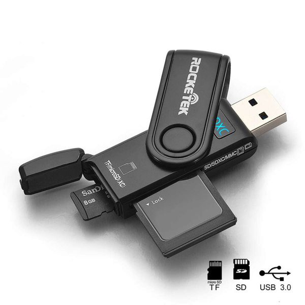 Dock di espansione digitale per lettore di schede di memoria Micro SD/TF multifunzionale USB 3.0