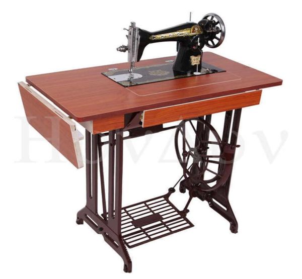 Macchina per cucire a pedale vintage per uso domestico di marca Butterfly, macchina per cucire elettrica manuale spessa9128413