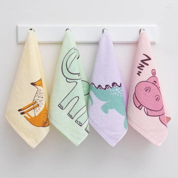 Asciugamano 1 pezzo 25x50 cm adorabile cartone animato animale cotone bagno bambini panno per il viso viso mano
