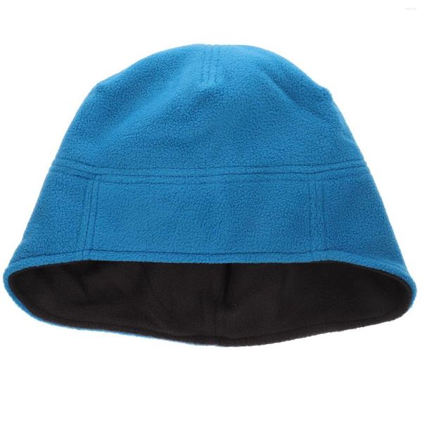 Комплекты для бега Капот Мужская защитная шапка Ветрозащитное снаряжение Светодиодная езда Теплая зимняя уличная полиэстер (полиэфирное волокно) Утолщенные мужские шапки