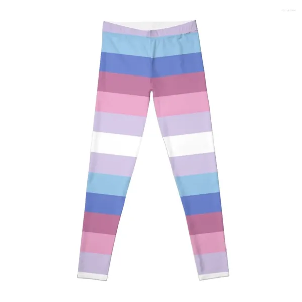 Aktive Hosen Bigender Pride Flag Leggings Jogger für sportliche Frau Gym Sportswear 2024 Sport Set Damen