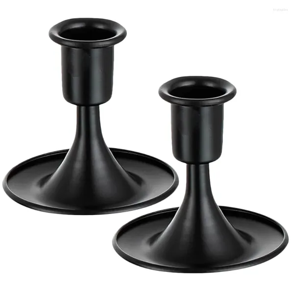 Castiçais 2pcs Vintage Table Centerpiece Candlestick Taper para lareira