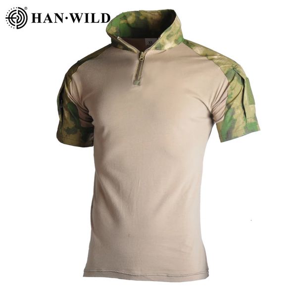 Военная тактическая рубашка, охотничья одежда, боевая рубашка, мультикам, мужские летние камуфляжные рубашки, летние армейские повседневные тренировочные рубашки 240129