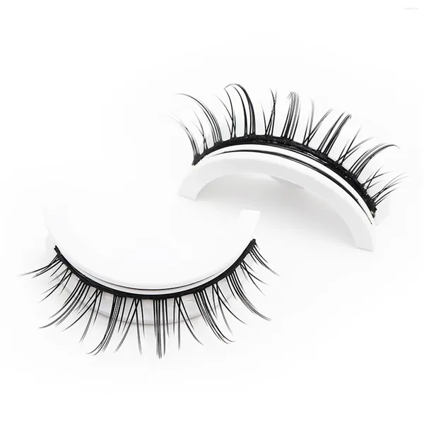 Cílios Postiços 1 Par Natural Curl 3D Lash Volume Grosso Cílios Longos Para Mulheres E Meninas Jovens