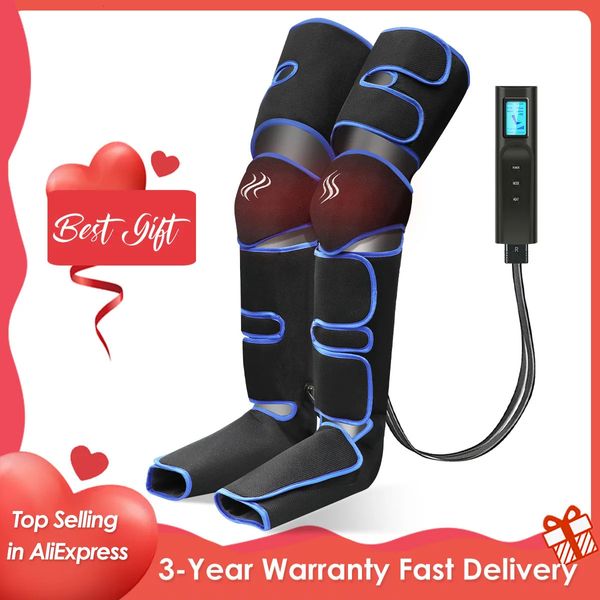 O massageador de perna com pressão de ar de 360 ° promove a circulação sanguínea, massageador corporal, relaxamento muscular, dispositivo de drenagem linfática 240202