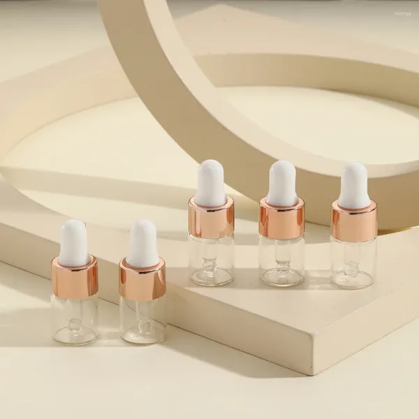 Aufbewahrungsflaschen 5 Stück 1 ml 2 ml 3 ml 5 ml Klares Tropfglas Niedliches ätherisches Öl mit Auge für Parfüm