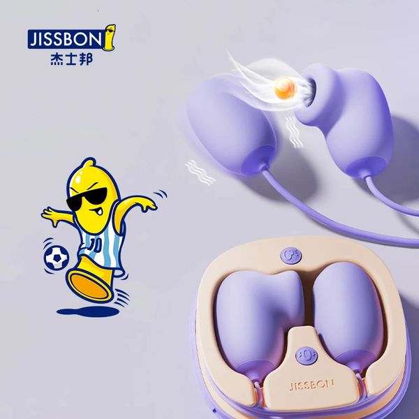 Jissbon Nipple Sucting Vibrator Egg Clit Vacuum Suck for Sex Toy Clitoris2 в 1 вибрации C Gspot стимуляция для взрослых массажер 240202