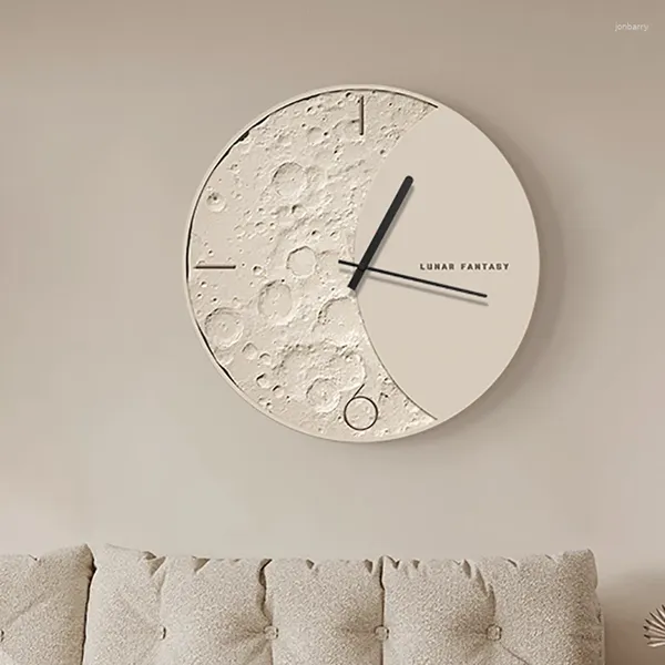 Wanduhren Astronomie Leuchtende Uhr Nordic Luxus Quarz Esszimmer Uhr Mechanismus Industrielle Horloge Murale Decorarion