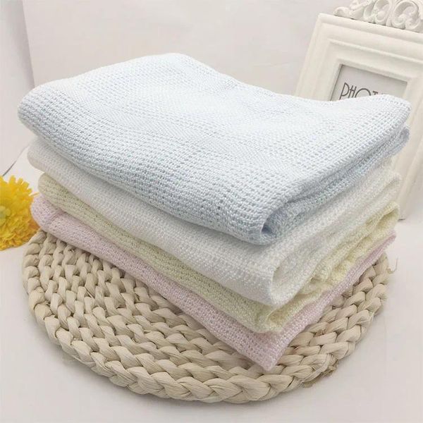 Decken Sommer Eis Decke Bambus Faser Loch Baby Abdeckung Warenkorb Teppiche Gestrickte Wolle Teppich Sabanas De Algodon Para Cama