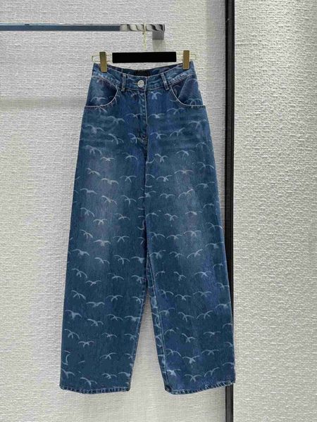 2023 Designer Womens Jeans Feminino Retro Designer Jeans Womens Jacket Feminino Milan Runway Designer Dress Casual Mangas Compridas Top Roupas Terno L3