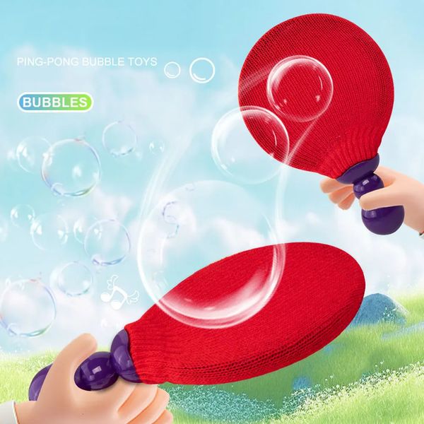 Мыльный пузырь для пинг-понга, детские спортивные развлекательные игрушки, взаимодействие родителей и детей, ракетка для настольного тенниса, игра AC195 240202