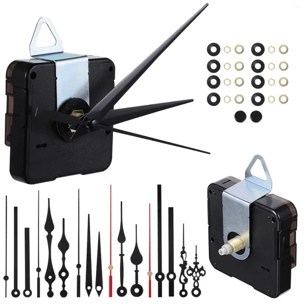 Acessórios de relógios 8 conjuntos de mecanismos de movimento de relógio com ponteiros peças de reposição de reparo DIY