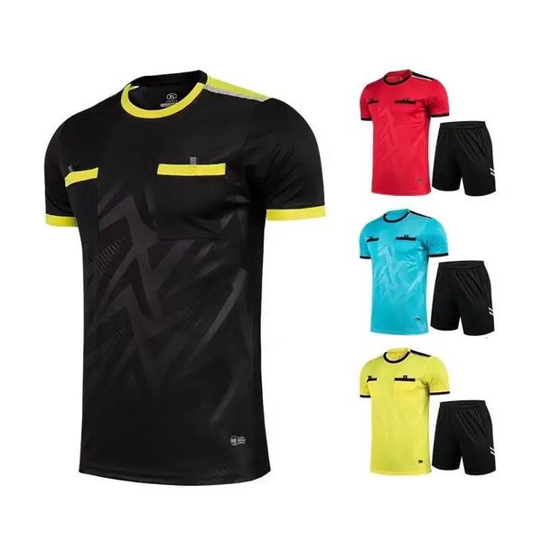 Referans Futbol Jersey Yetişkin Futbol Futbol Kısa Kollu Hakem Futbol Gömlek Ampir Futbol Referans Jersey 240210