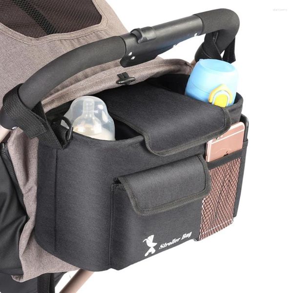 Kinderwagenteile 2024 Baby Organizer Tasche Universal mit Getränkehalter Caddy