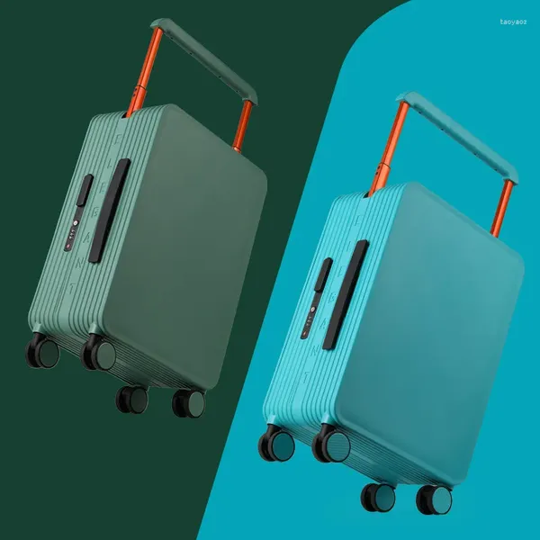 Koffer Breiter Koffer mit Zugstange Universal-Radgepäck 20-Zoll-Boardingtasche Männer Frauen Geschäftsreisen Mode