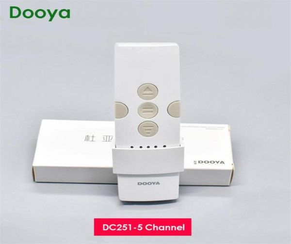 Controle de casa inteligente Dooya DC251 5 canais RF433 Remote ControllerRF433 Emissor sem fio para cortina MotorDooya Tubular Motor8558314