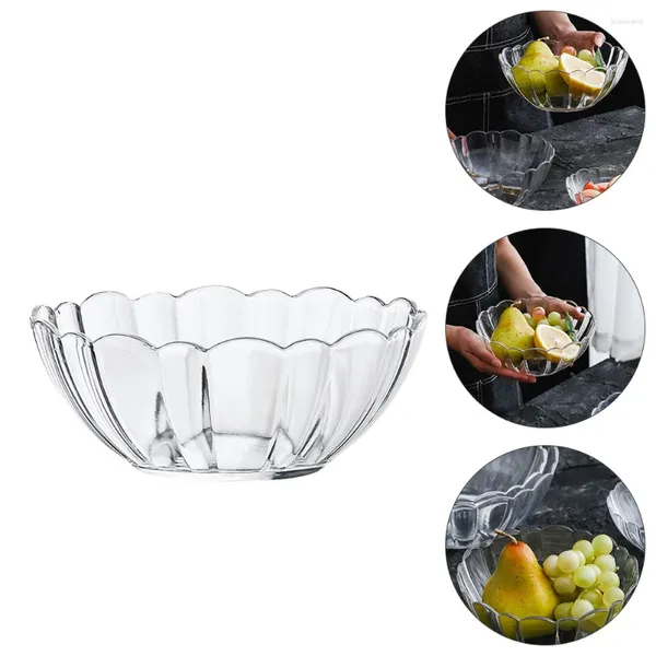 Geschirr-Sets, Glasschüssel für Reis, Müsli und Suppe, Loutus-Form, Nudelmischung, Obstsalat, Servieren, 22 cm